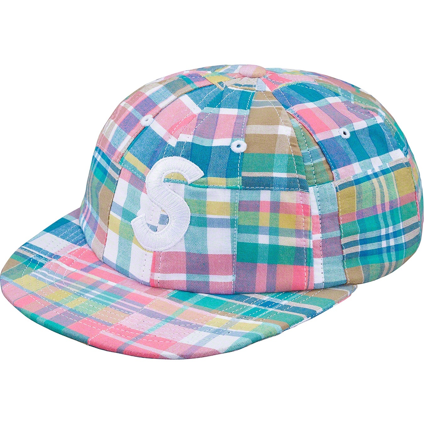 Patchwork Madras S Logo 6-Panel view 4